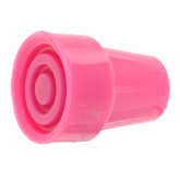 19mm (3/4'') Pink Heavy Duty Rubber Ferrules For Crutches & Walking Sticks